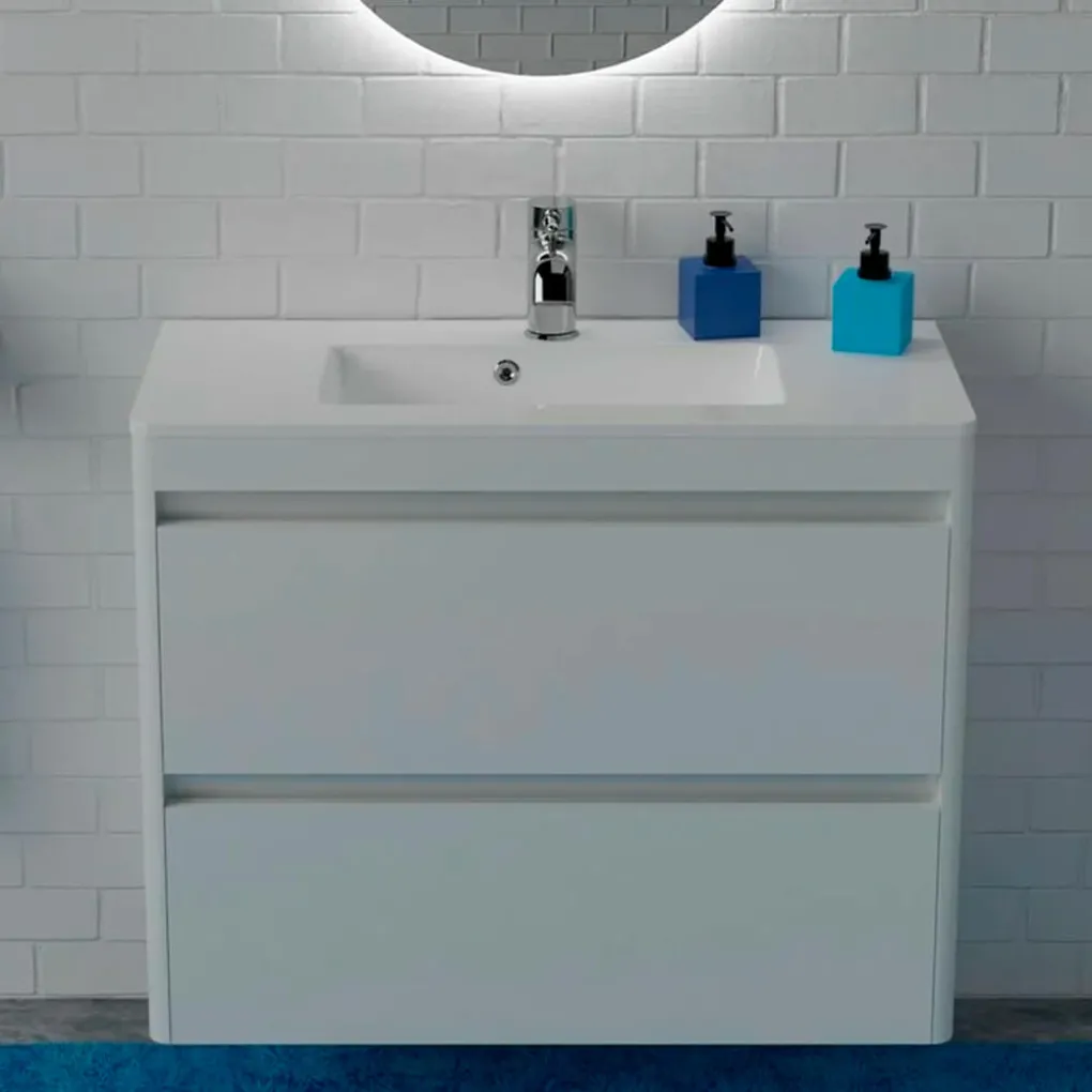 Шкаф нижний Fancy Marble Fiji-2 900 с умывальником Annabell 900- Фото 3